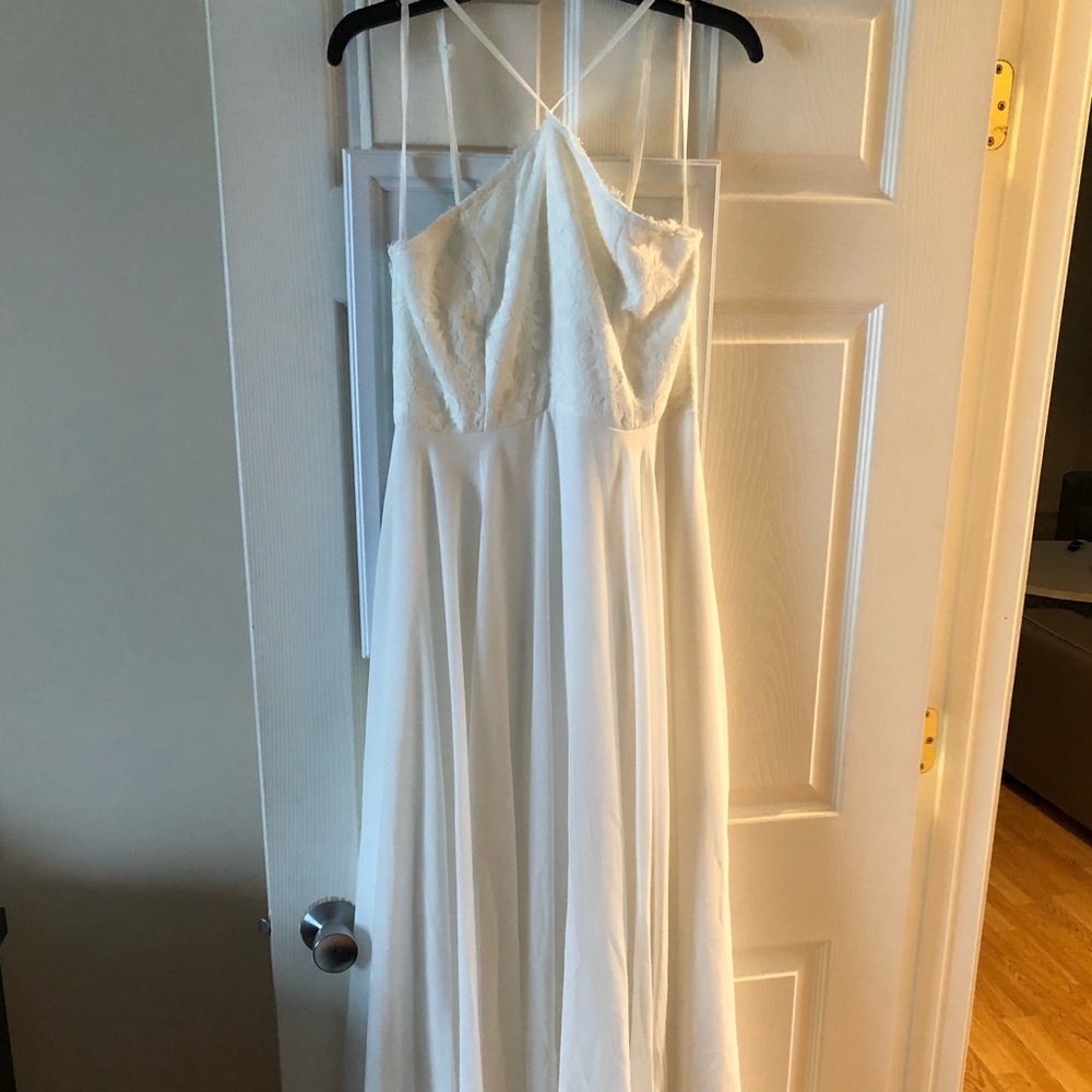LuLu’s beautiful white long dress